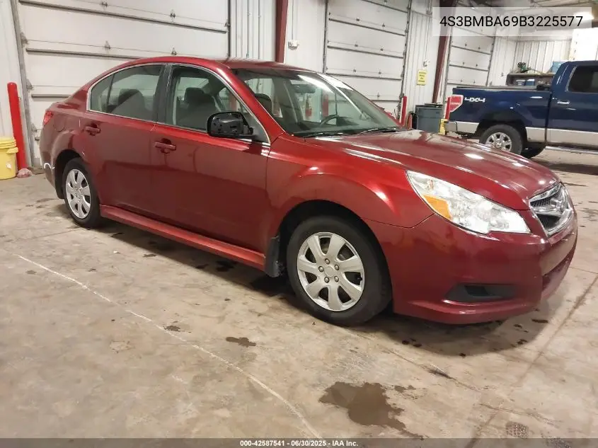 2011 Subaru Legacy 2.5I VIN: 4S3BMBA69B3225577 Lot: 42587541