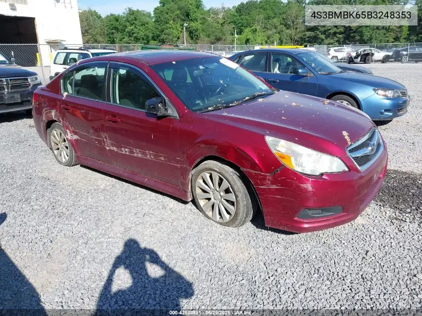 2011 Subaru Legacy 2.5I Limited VIN: 4S3BMBK65B3248353 Lot: 42588981