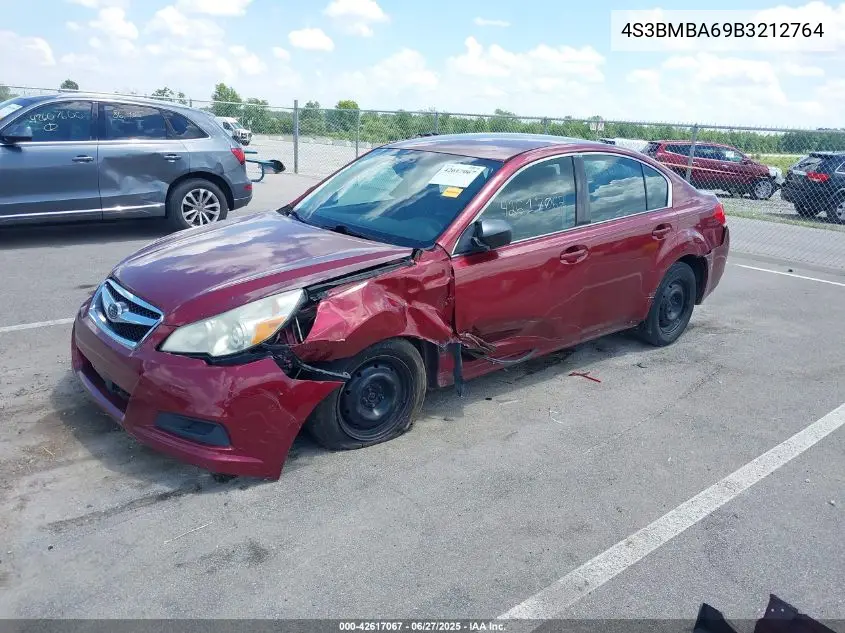 2011 Subaru Legacy 2.5I VIN: 4S3BMBA69B3212764 Lot: 42617067