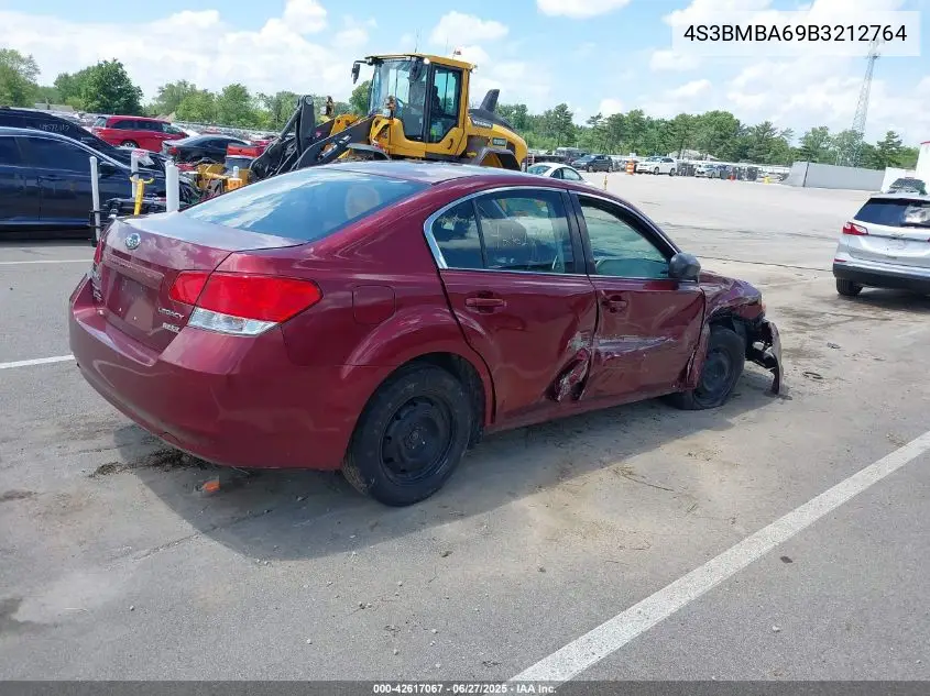 2011 Subaru Legacy 2.5I VIN: 4S3BMBA69B3212764 Lot: 42617067