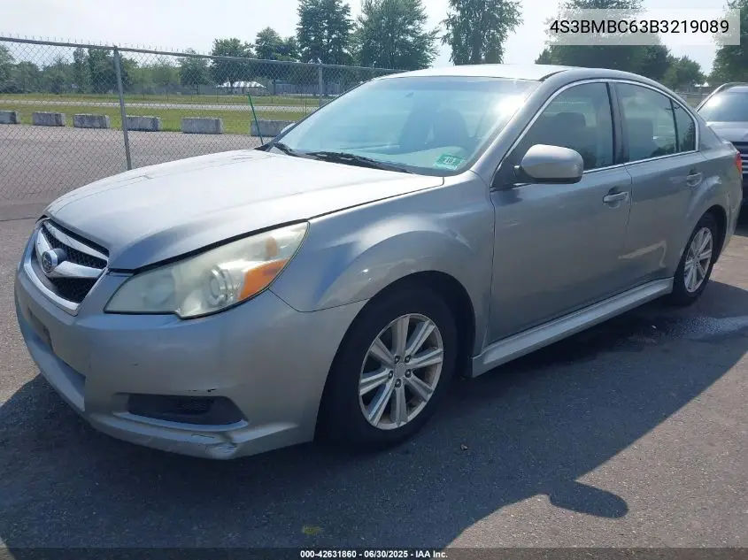 2011 Subaru Legacy 2.5I Premium VIN: 4S3BMBC63B3219089 Lot: 42631860
