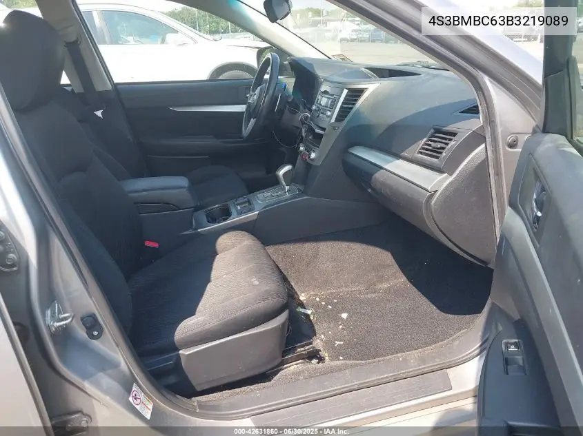 2011 Subaru Legacy 2.5I Premium VIN: 4S3BMBC63B3219089 Lot: 42631860