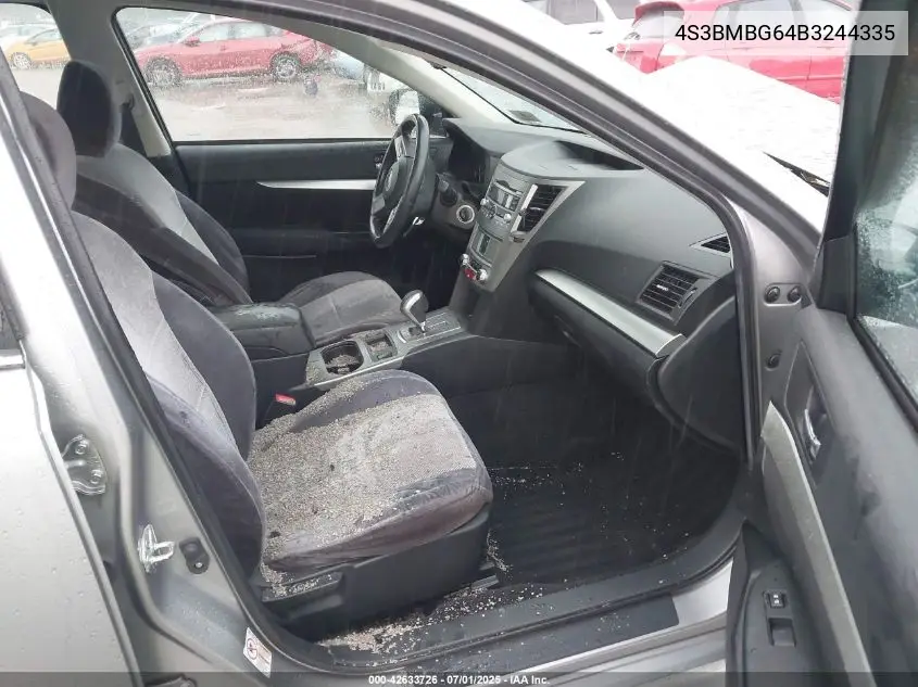 2011 Subaru Legacy 2.5I Premium VIN: 4S3BMBG64B3244335 Lot: 42633726