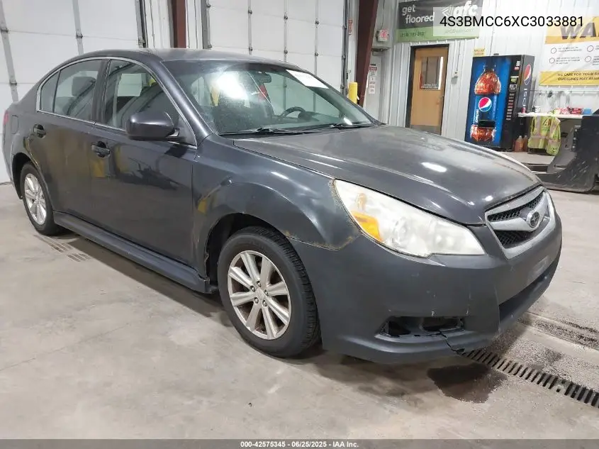 2012 Subaru Legacy 2.5I Premium VIN: 4S3BMCC6XC3033881 Lot: 42575345