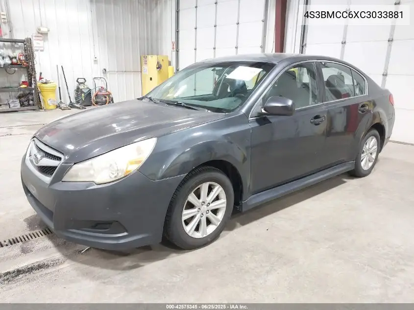 2012 Subaru Legacy 2.5I Premium VIN: 4S3BMCC6XC3033881 Lot: 42575345