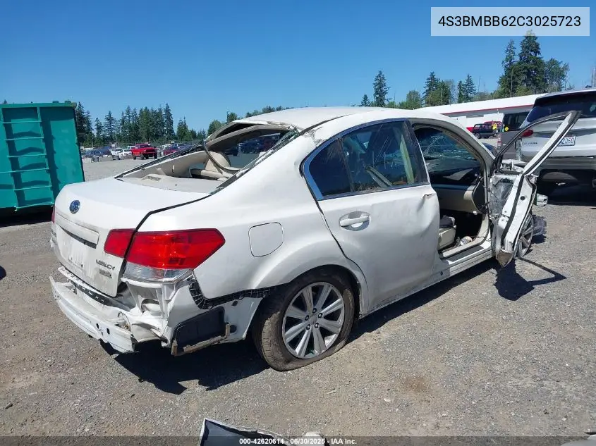 2012 Subaru Legacy 2.5I Premium VIN: 4S3BMBB62C3025723 Lot: 42620614