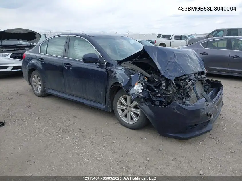 2013 Subaru Legacy 2.5I Premium VIN: 4S3BMGB63D3040004 Lot: 12313464