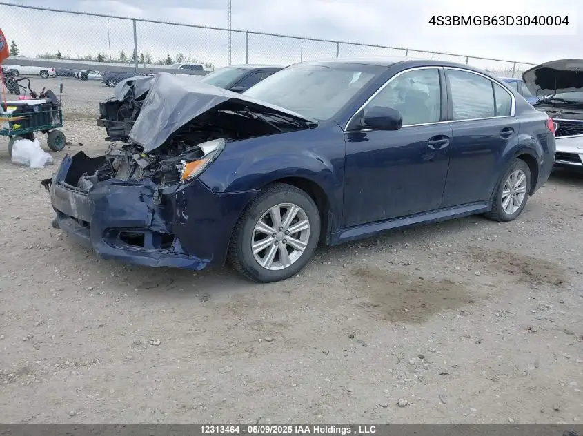 2013 Subaru Legacy 2.5I Premium VIN: 4S3BMGB63D3040004 Lot: 12313464