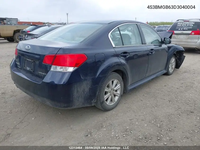 2013 Subaru Legacy 2.5I Premium VIN: 4S3BMGB63D3040004 Lot: 12313464