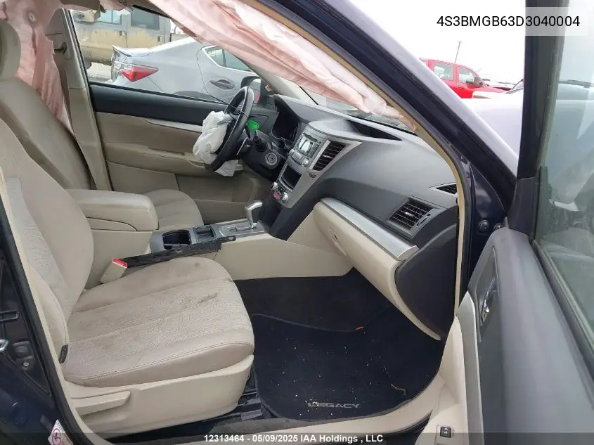 2013 Subaru Legacy 2.5I Premium VIN: 4S3BMGB63D3040004 Lot: 12313464