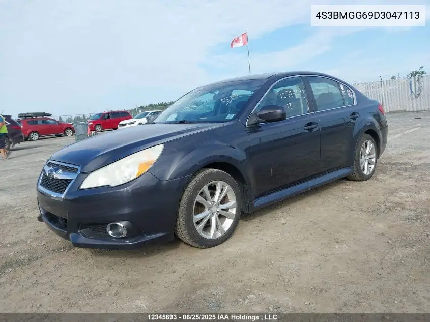 2013 Subaru Legacy 2.5I Touring Package VIN: 4S3BMGG69D3047113 Lot: 12345693
