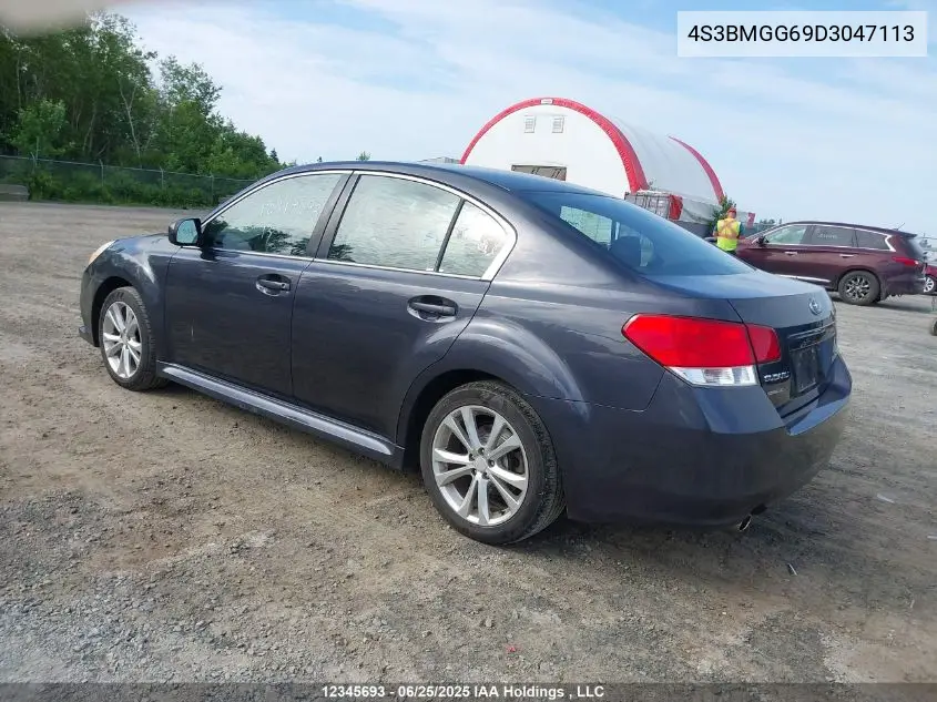 2013 Subaru Legacy 2.5I Touring Package VIN: 4S3BMGG69D3047113 Lot: 12345693