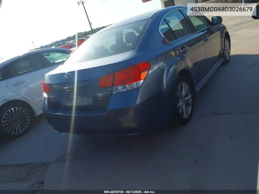 2013 Subaru Legacy 2.5I Premium VIN: 4S3BMCG68D3026679 Lot: 42253730