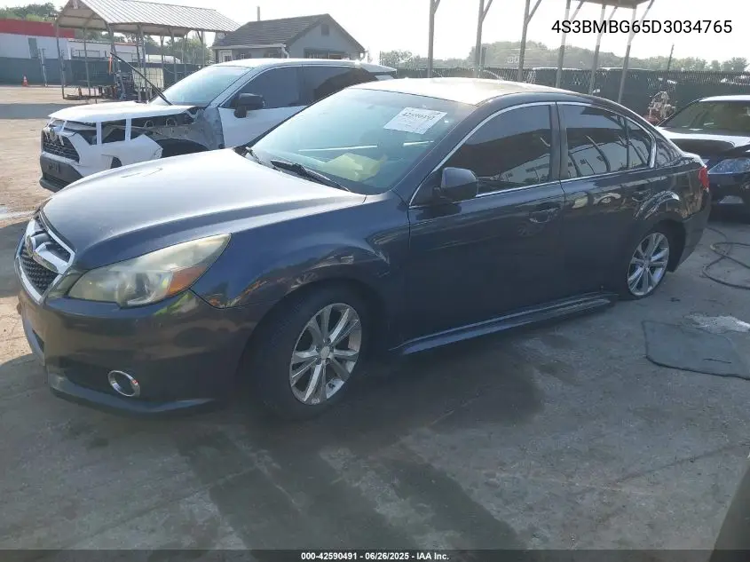2013 Subaru Legacy 2.5I Premium VIN: 4S3BMBG65D3034765 Lot: 42590491