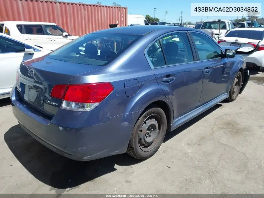 2013 Subaru Legacy 2.5I VIN: 4S3BMCA62D3034852 Lot: 42625150