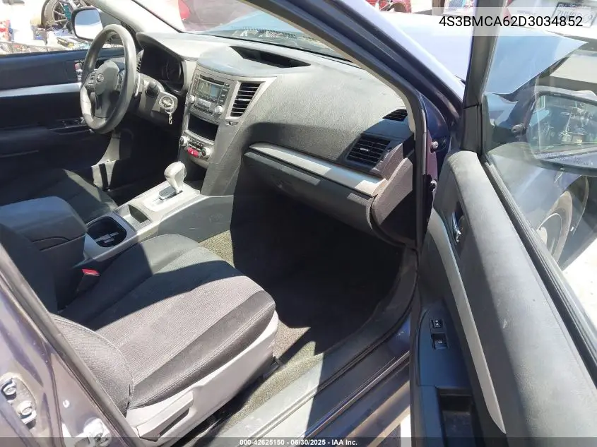 2013 Subaru Legacy 2.5I VIN: 4S3BMCA62D3034852 Lot: 42625150