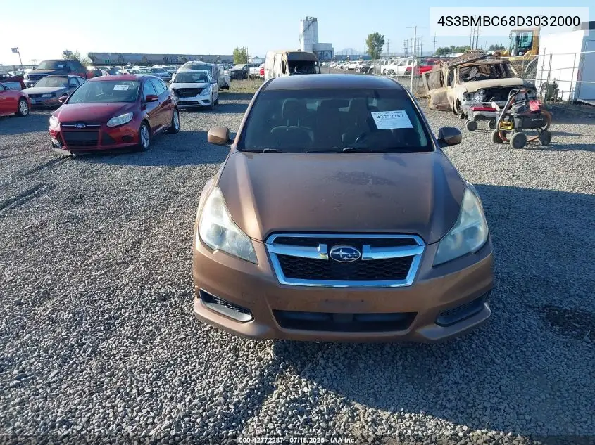 2013 Subaru Legacy 2.5I Premium VIN: 4S3BMBC68D3032000 Lot: 42772287