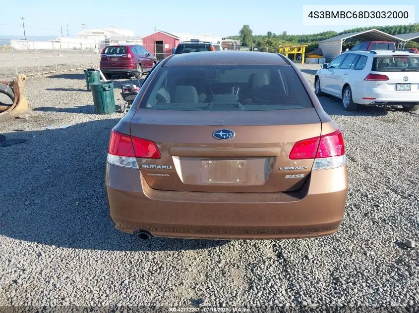 2013 Subaru Legacy 2.5I Premium VIN: 4S3BMBC68D3032000 Lot: 42772287