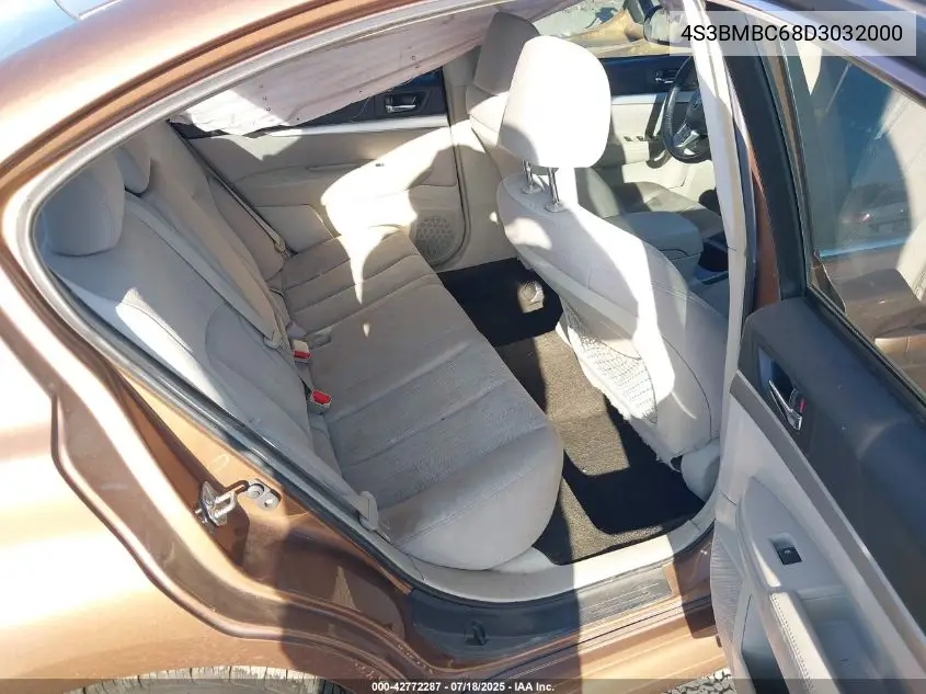 2013 Subaru Legacy 2.5I Premium VIN: 4S3BMBC68D3032000 Lot: 42772287