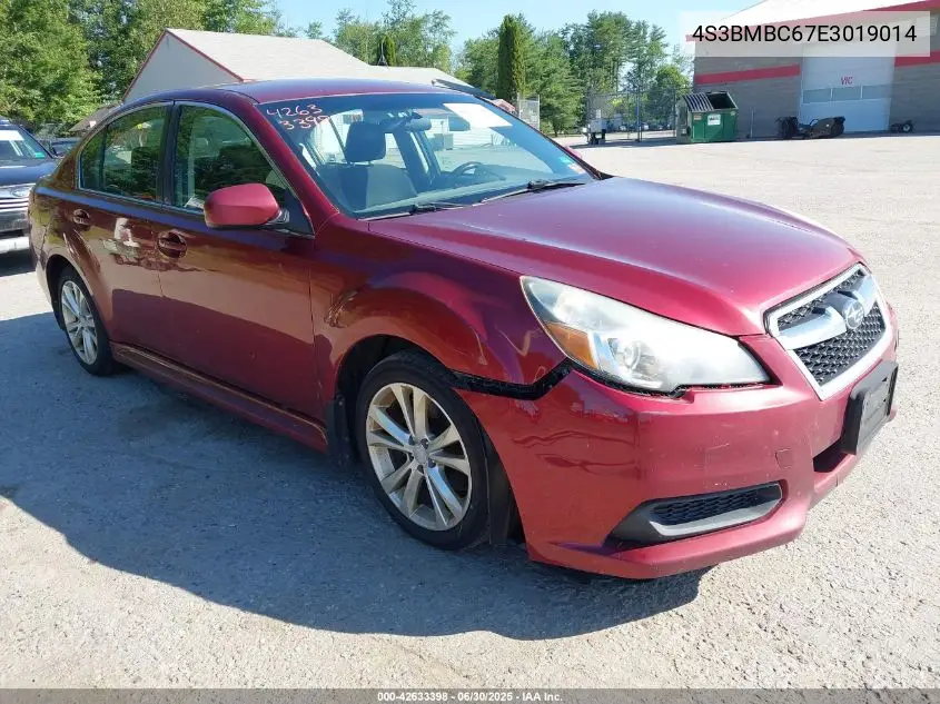 2014 Subaru Legacy 2.5I Premium VIN: 4S3BMBC67E3019014 Lot: 42633398