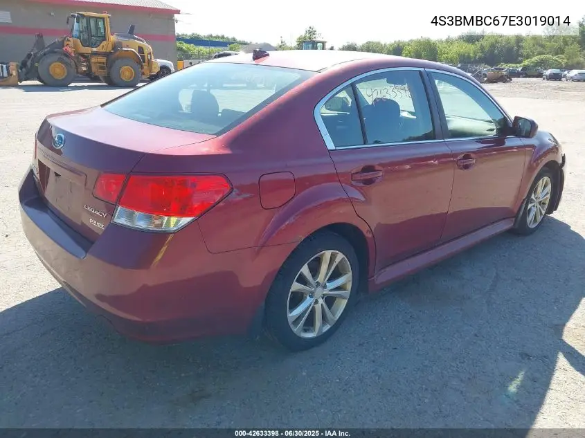 2014 Subaru Legacy 2.5I Premium VIN: 4S3BMBC67E3019014 Lot: 42633398