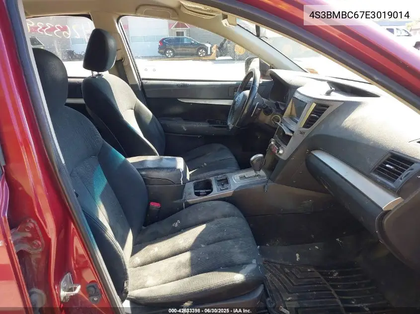 2014 Subaru Legacy 2.5I Premium VIN: 4S3BMBC67E3019014 Lot: 42633398