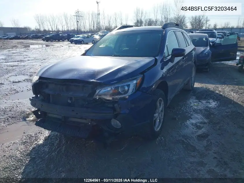 2015 Subaru Legacy Outback VIN: 4S4BSFLC5F3203464 Lot: 12264561