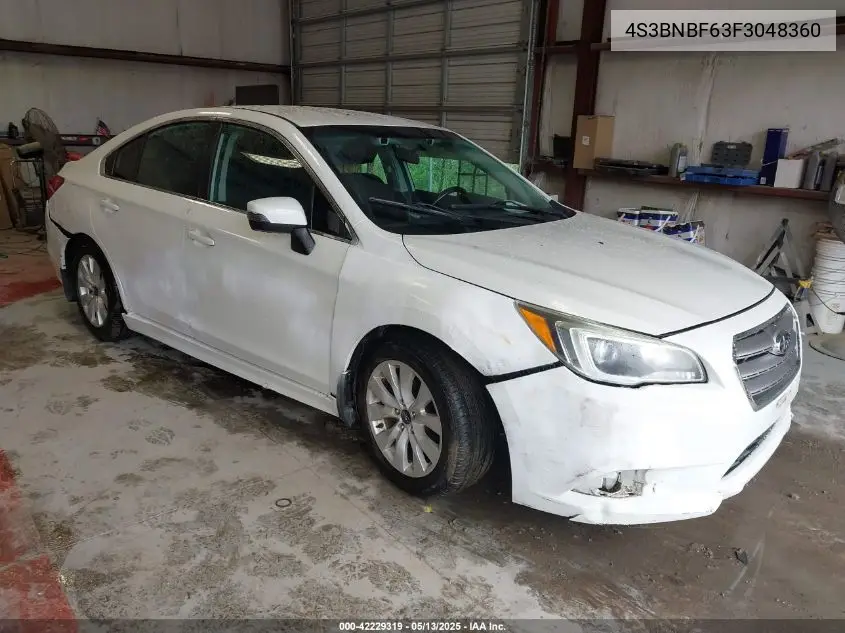 2015 Subaru Legacy 2.5I Premium VIN: 4S3BNBF63F3048360 Lot: 42229319