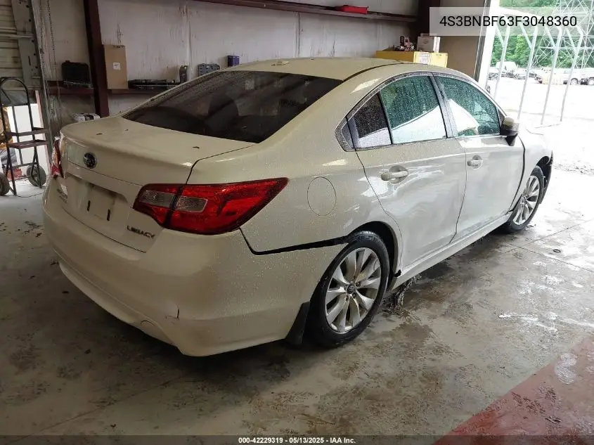 2015 Subaru Legacy 2.5I Premium VIN: 4S3BNBF63F3048360 Lot: 42229319