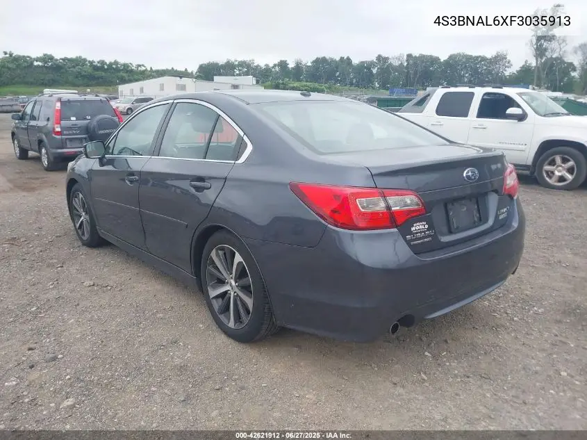 2015 Subaru Legacy 2.5I Limited VIN: 4S3BNAL6XF3035913 Lot: 42621912