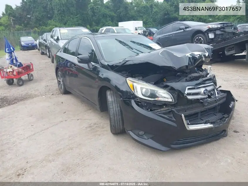 2015 Subaru Legacy 2.5I Limited VIN: 4S3BNAN69F3017657 Lot: 42764075