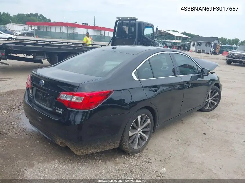 2015 Subaru Legacy 2.5I Limited VIN: 4S3BNAN69F3017657 Lot: 42764075