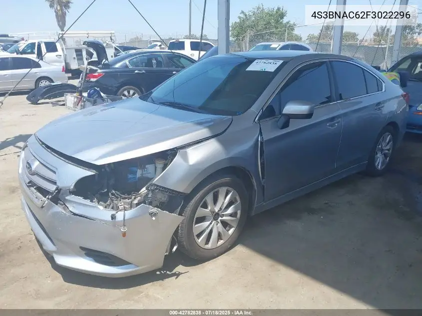 2015 Subaru Legacy 2.5I Premium VIN: 4S3BNAC62F3022296 Lot: 42782838