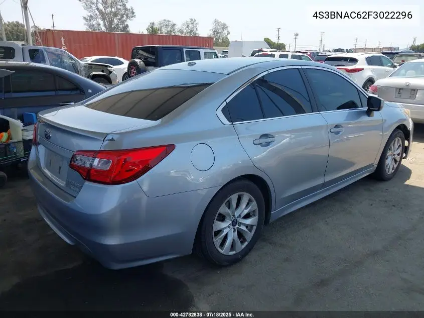 2015 Subaru Legacy 2.5I Premium VIN: 4S3BNAC62F3022296 Lot: 42782838