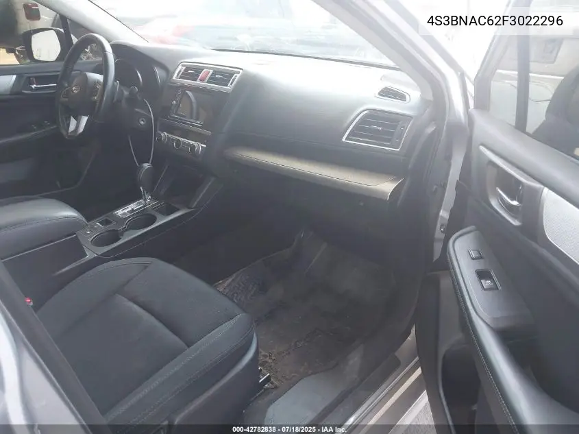 2015 Subaru Legacy 2.5I Premium VIN: 4S3BNAC62F3022296 Lot: 42782838