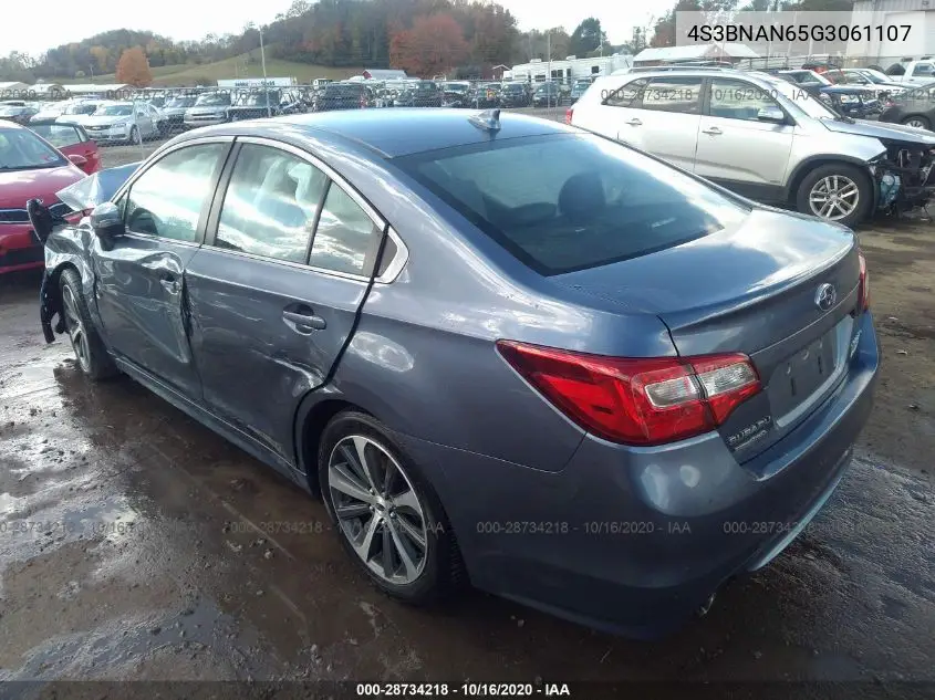 2016 Subaru Legacy 2.5I Limited VIN: 4S3BNAN65G3061107 Lot: 28734218
