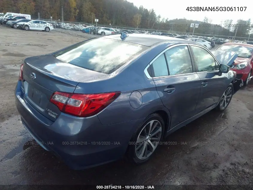 2016 Subaru Legacy 2.5I Limited VIN: 4S3BNAN65G3061107 Lot: 28734218
