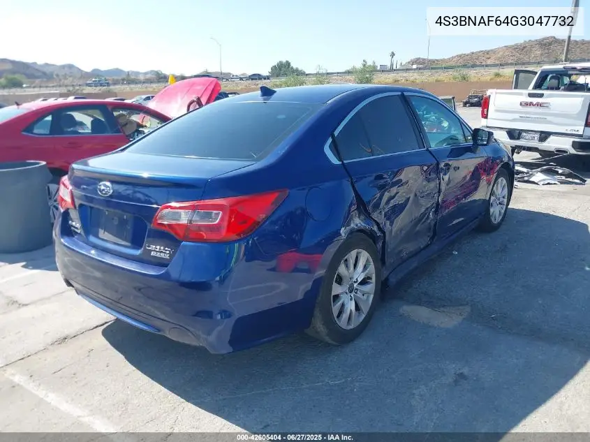 2016 Subaru Legacy 2.5I Premium VIN: 4S3BNAF64G3047732 Lot: 42605404