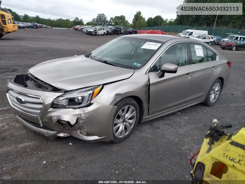 2016 Subaru Legacy 2.5I Premium VIN: 4S3BNAC65G3032113 Lot: 42673362