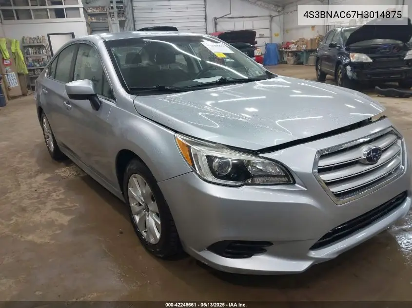 2017 Subaru Legacy 2.5I Premium VIN: 4S3BNAC67H3014875 Lot: 42245661