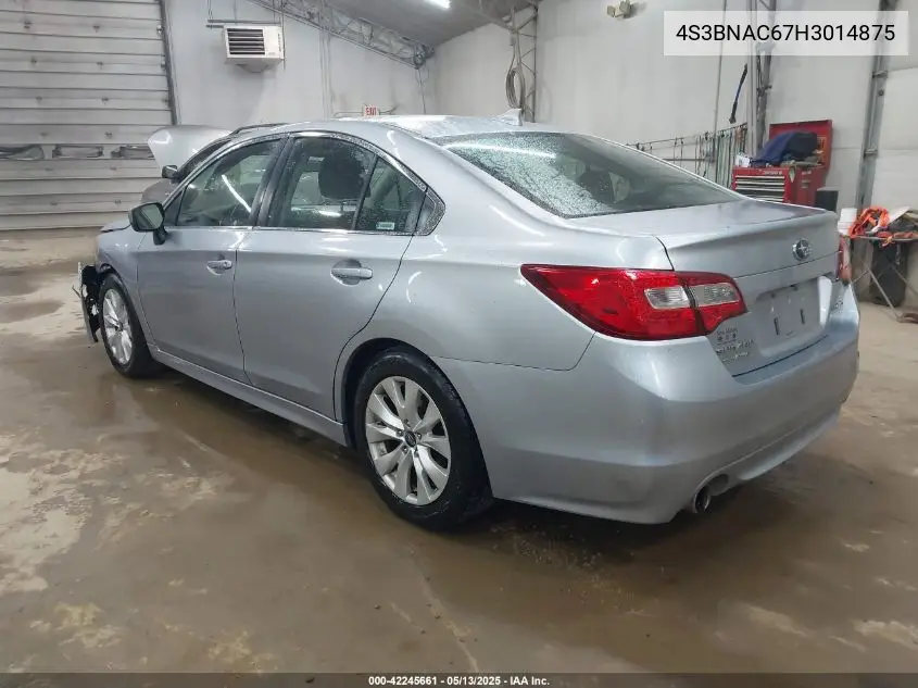 2017 Subaru Legacy 2.5I Premium VIN: 4S3BNAC67H3014875 Lot: 42245661