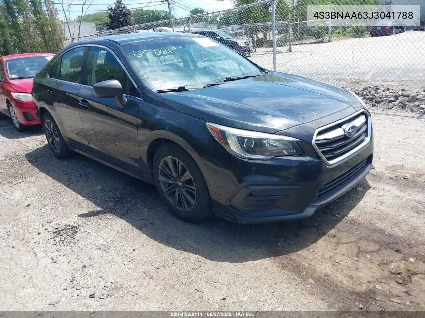 2018 Subaru Legacy 2.5I VIN: 4S3BNAA63J3041788 Lot: 42550111