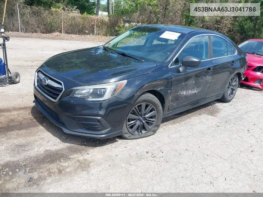 2018 Subaru Legacy 2.5I VIN: 4S3BNAA63J3041788 Lot: 42550111
