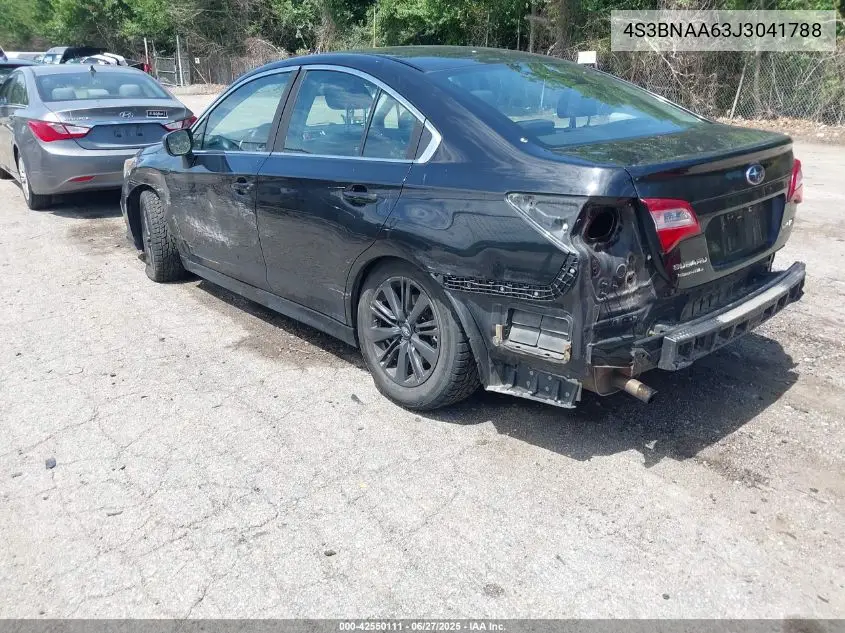 2018 Subaru Legacy 2.5I VIN: 4S3BNAA63J3041788 Lot: 42550111
