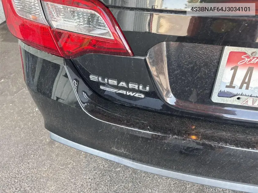 2018 Subaru Legacy 2.5I Premium VIN: 4S3BNAF64J3034101 Lot: 42642701