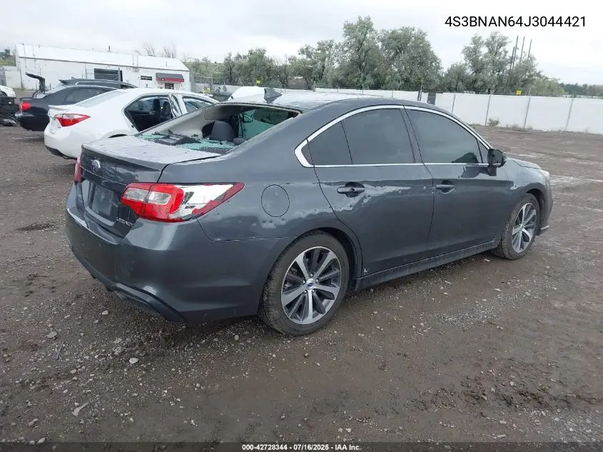 2018 Subaru Legacy 2.5I Limited VIN: 4S3BNAN64J3044421 Lot: 42728344