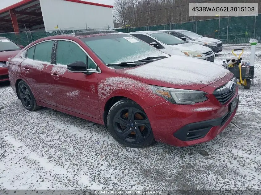 2020 Subaru Legacy Sport VIN: 4S3BWAG62L3015108 Lot: 41730769