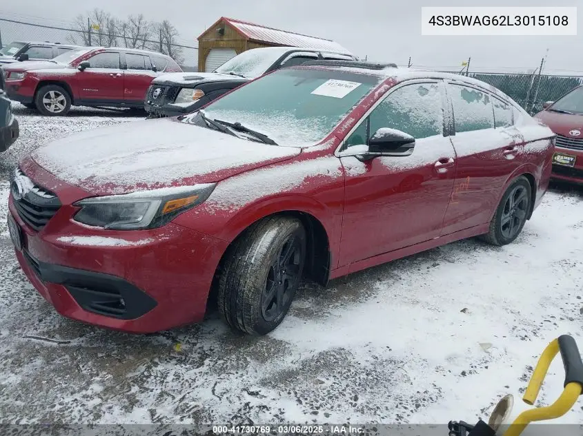 2020 Subaru Legacy Sport VIN: 4S3BWAG62L3015108 Lot: 41730769