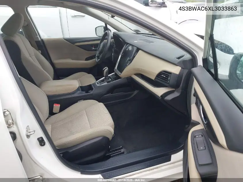 2020 Subaru Legacy Premium VIN: 4S3BWAC6XL3033863 Lot: 42734442