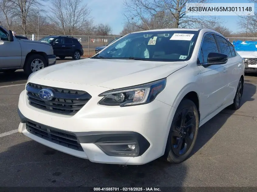 2021 Subaru Legacy Sport VIN: 4S3BWAH65M3011148 Lot: 41585701